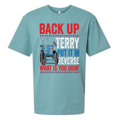 Back Up Terry Put It In Reverse Firework 4th Of July Sueded Cloud Jersey T-Shirt