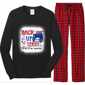 Back Up Terry Put It In Reverse 4th Of July American Flag Gift Long Sleeve Pajama Set