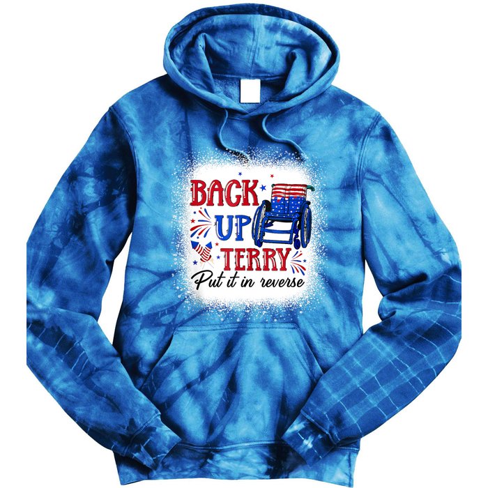 Back Up Terry Put It In Reverse 4th Of July American Flag Gift Tie Dye Hoodie