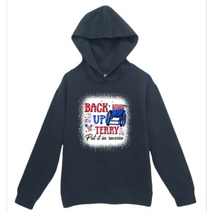 Back Up Terry Put It In Reverse 4th Of July American Flag Gift Urban Pullover Hoodie