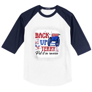 Back Up Terry Put It In Reverse 4th Of July American Flag Gift Baseball Sleeve Shirt