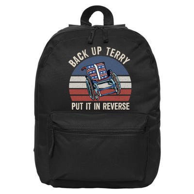 Back Up Terry Put It In Reverse Firework Vintage 4th Of July 16 in Basic Backpack