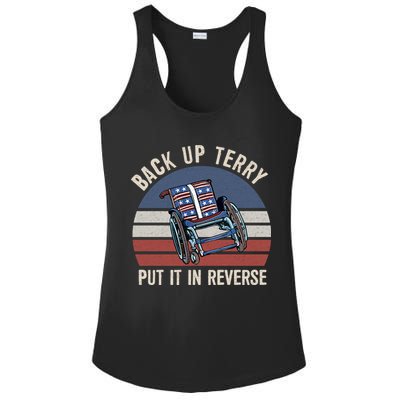 Back Up Terry Put It In Reverse Firework Vintage 4th Of July Ladies PosiCharge Competitor Racerback Tank