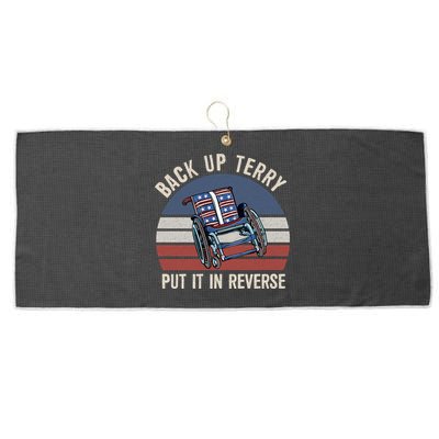 Back Up Terry Put It In Reverse Firework Vintage 4th Of July Large Microfiber Waffle Golf Towel