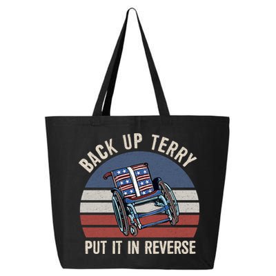Back Up Terry Put It In Reverse Firework Vintage 4th Of July 25L Jumbo Tote
