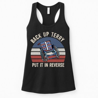 Back Up Terry Put It In Reverse Firework Vintage 4th Of July Womens Tank Top