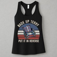 Back Up Terry Put It In Reverse Firework Vintage 4th Of July Womens Tank Top