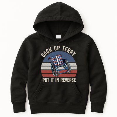 Back Up Terry Put It In Reverse Firework Vintage 4th Of July Kids Hoodie