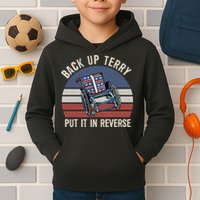 Back Up Terry Put It In Reverse Firework Vintage 4th Of July Kids Hoodie
