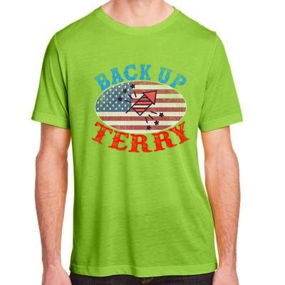 Back Up Terry Put It In Reverse 4th Of July Firework Flag Gift Adult ChromaSoft Performance T-Shirt