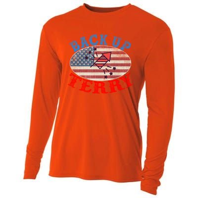 Back Up Terry Put It In Reverse 4th Of July Firework Flag Gift Cooling Performance Long Sleeve Crew