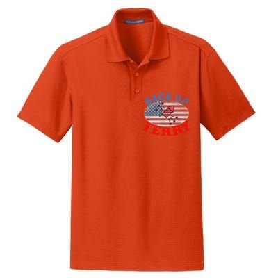 Back Up Terry Put It In Reverse 4th Of July Firework Flag Gift Dry Zone Grid Polo