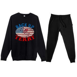 Back Up Terry Put It In Reverse 4th Of July Firework Flag Gift Premium Crewneck Sweatsuit Set