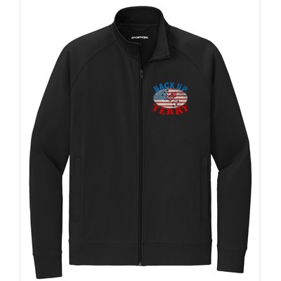 Back Up Terry Put It In Reverse 4th Of July Firework Flag Gift Stretch Full-Zip Cadet Jacket