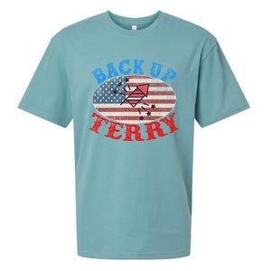 Back Up Terry Put It In Reverse 4th Of July Firework Flag Gift Sueded Cloud Jersey T-Shirt