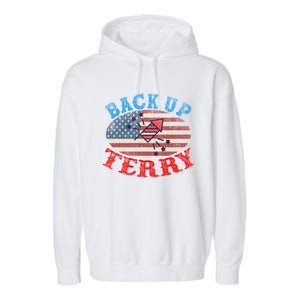 Back Up Terry Put It In Reverse 4th Of July Firework Flag Gift Garment-Dyed Fleece Hoodie