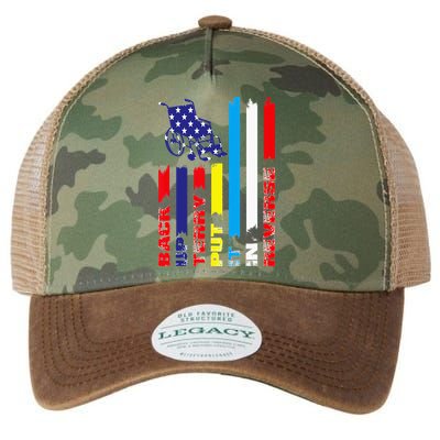Back Up Terry Put It In Reverse Firework flag 4th Of July Legacy Tie Dye Trucker Hat