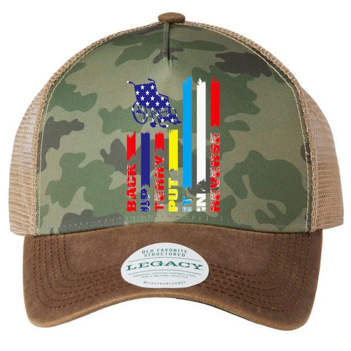 Back Up Terry Put It In Reverse Firework flag 4th Of July Legacy Tie Dye Trucker Hat
