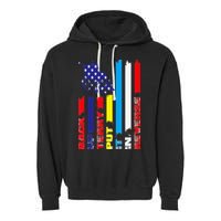 Back Up Terry Put It In Reverse Firework flag 4th Of July Garment-Dyed Fleece Hoodie
