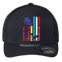 Back Up Terry Put It In Reverse Firework flag 4th Of July Flexfit Unipanel Trucker Cap