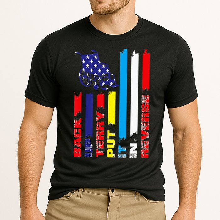 Back Up Terry Put It In Reverse Firework flag 4th Of July Performance Shirt