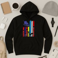 Back Up Terry Put It In Reverse Firework flag 4th Of July Hoodie