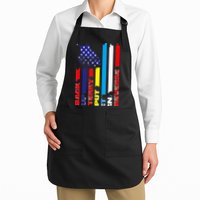 Back Up Terry Put It In Reverse Firework flag 4th Of July Apron