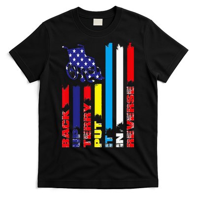 Back Up Terry Put It In Reverse Firework flag 4th Of July T-Shirt