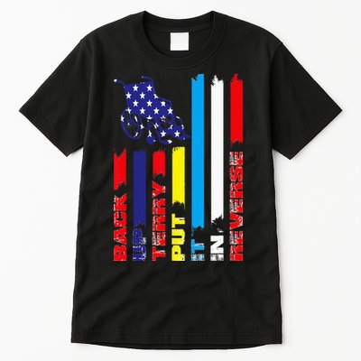 Back Up Terry Put It In Reverse Firework flag 4th Of July Tall T-Shirt