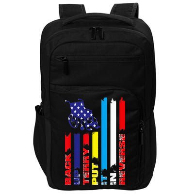 Back Up Terry Put It In Reverse Firework flag 4th Of July Impact Tech Backpack