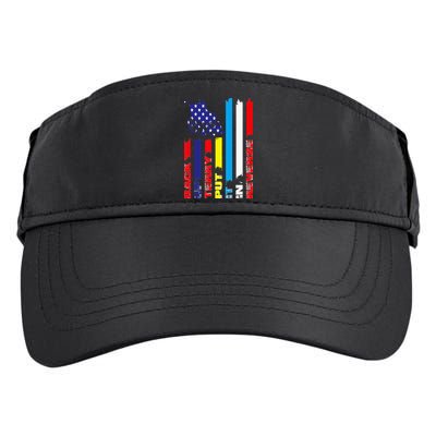 Back Up Terry Put It In Reverse Firework flag 4th Of July Adult Drive Performance Visor