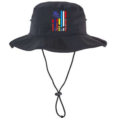 Back Up Terry Put It In Reverse Firework flag 4th Of July Bucket Hat