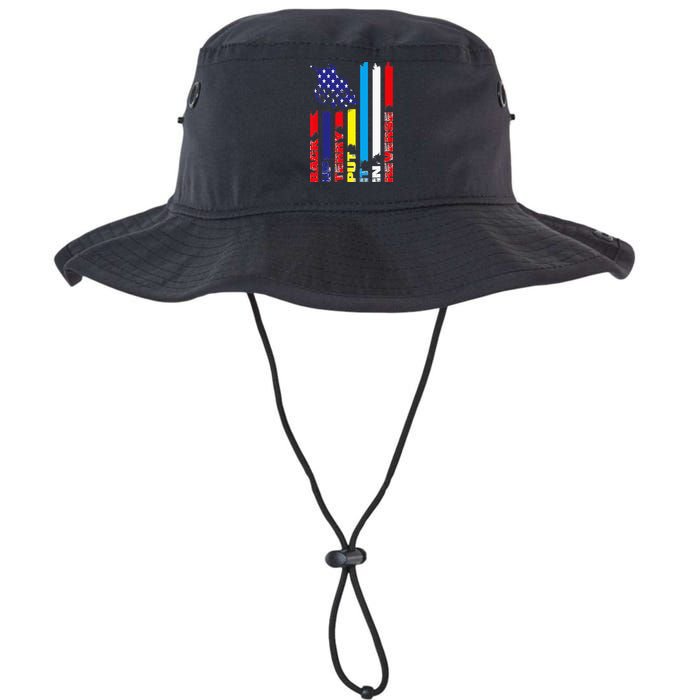 Back Up Terry Put It In Reverse Firework flag 4th Of July Bucket Hat