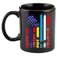 Back Up Terry Put It In Reverse Firework flag 4th Of July 11oz C Handle Ceramic Mug