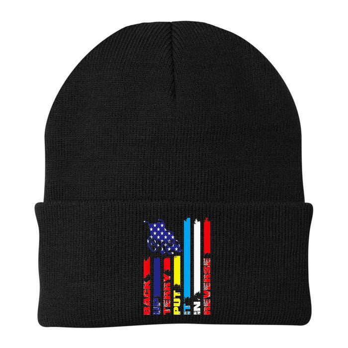 Back Up Terry Put It In Reverse Firework flag 4th Of July Beanie