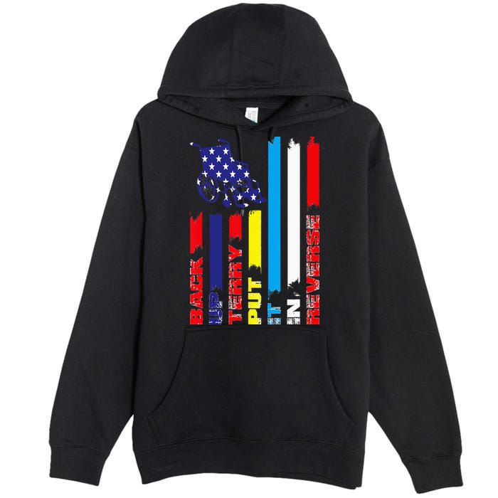 Back Up Terry Put It In Reverse Firework flag 4th Of July Premium Pullover Hoodie