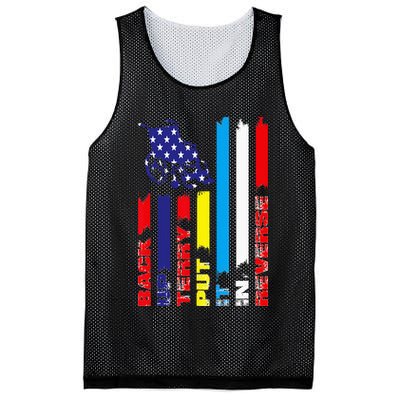 Back Up Terry Put It In Reverse Firework flag 4th Of July Mesh Reversible Basketball Jersey Tank