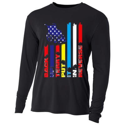 Back Up Terry Put It In Reverse Firework flag 4th Of July Cooling Performance Long Sleeve Crew