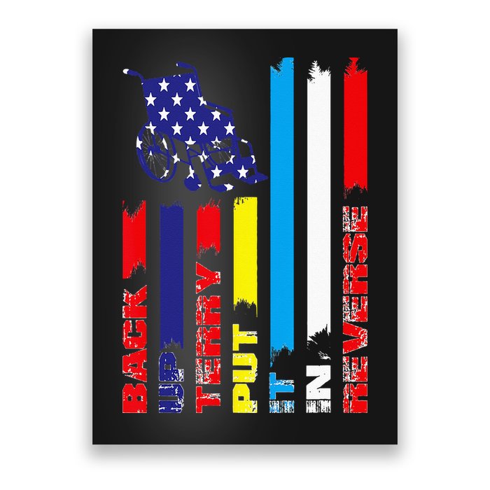 Back Up Terry Put It In Reverse Firework flag 4th Of July Poster
