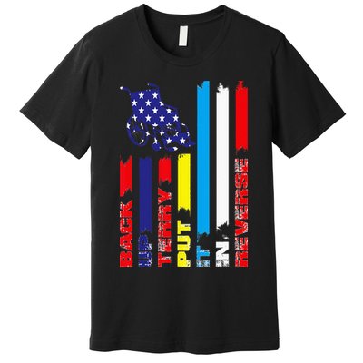 Back Up Terry Put It In Reverse Firework flag 4th Of July Premium T-Shirt