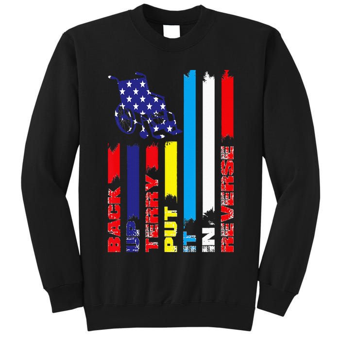 Back Up Terry Put It In Reverse Firework flag 4th Of July Tall Sweatshirt