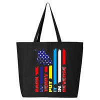 Back Up Terry Put It In Reverse Firework flag 4th Of July 25L Jumbo Tote