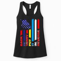 Back Up Terry Put It In Reverse Firework flag 4th Of July Womens Tank Top