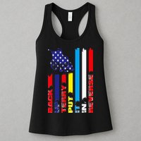 Back Up Terry Put It In Reverse Firework flag 4th Of July Womens Tank Top