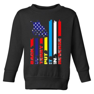 Back Up Terry Put It In Reverse Firework flag 4th Of July Toddler Sweatshirt