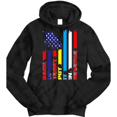 Back Up Terry Put It In Reverse Firework flag 4th Of July Tie Dye Hoodie