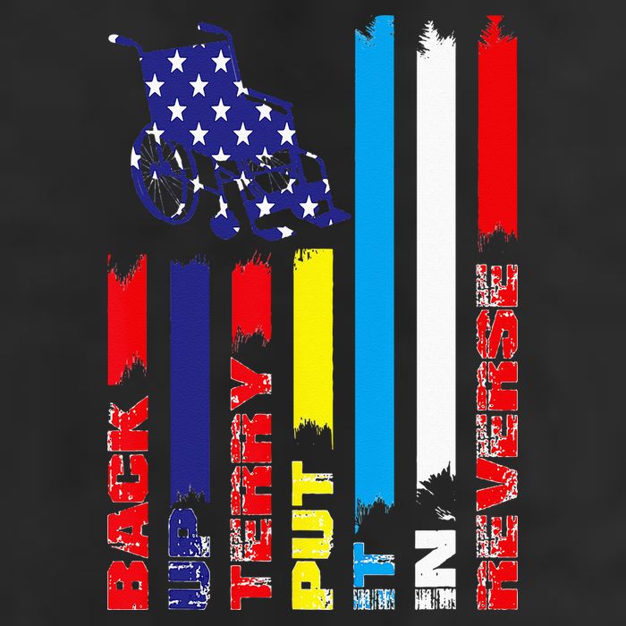 Back Up Terry Put It In Reverse Firework flag 4th Of July Trucker Hat