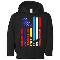 Back Up Terry Put It In Reverse Firework flag 4th Of July Toddler Hoodie