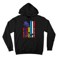 Back Up Terry Put It In Reverse Firework flag 4th Of July Tall Hoodie