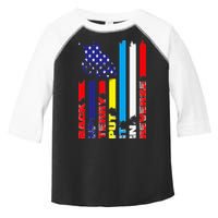 Back Up Terry Put It In Reverse Firework flag 4th Of July Toddler Fine Jersey T-Shirt